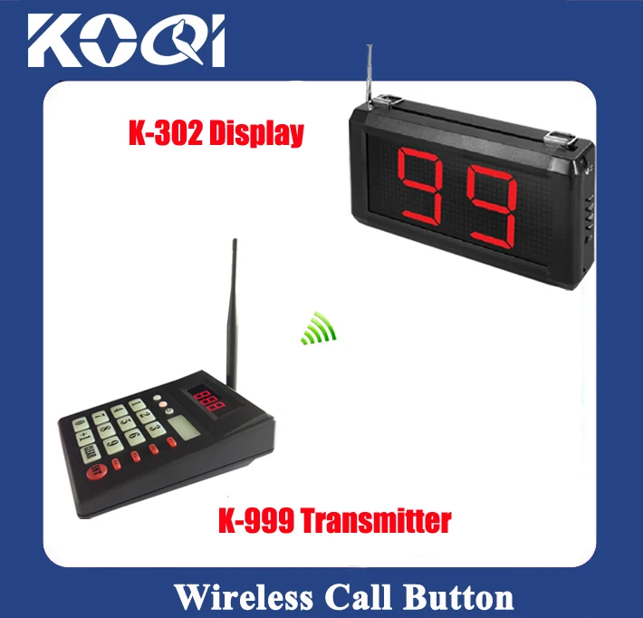 Digital Display Numerical Wireless Queue Management System