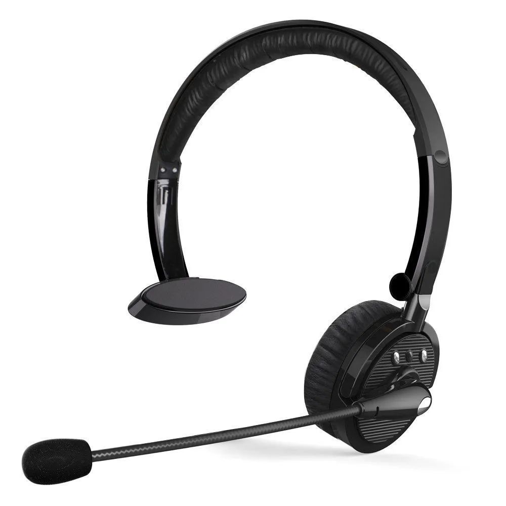 Over head Boom wireless headphone Noise canceling headset with microphone for trucker Driver