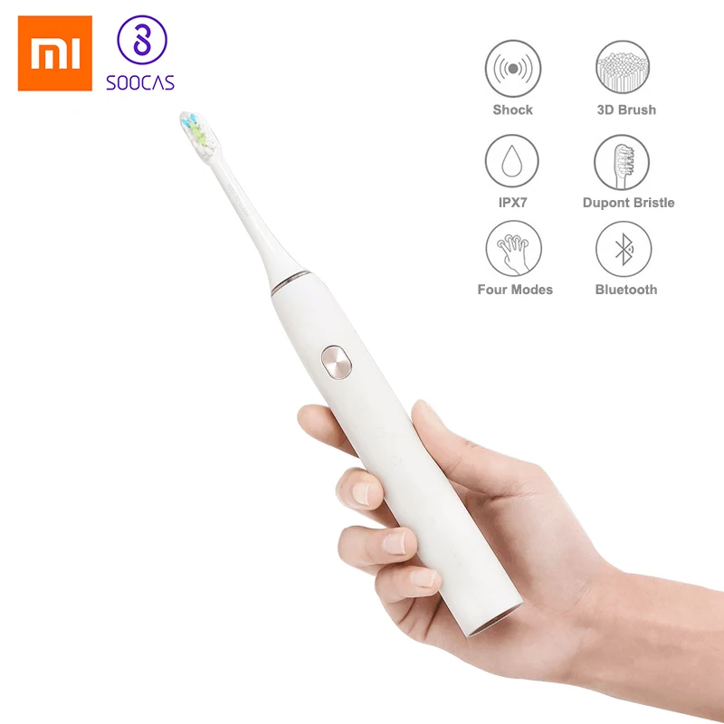

Original Xiaomi SOOCAS X3 Upgraded IPX7 Waterproof Electric Sonic Toothbrush USB Rechargeable Bluetooth Wireless Charge Mi Home