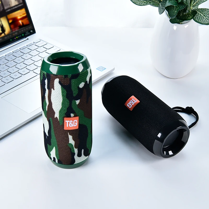 

TG117 Bluetooth Outdoor Speaker Waterproof Portable Wireless Column Loudspeaker Box Support TF Card FM Radio Aux Input