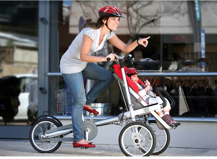 bike and baby carrier