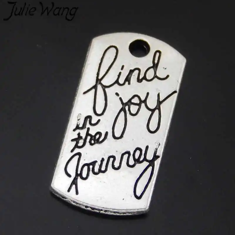 15 шт. металлические подвески Julie Wang Find joy in the journey | Украшения и аксессуары