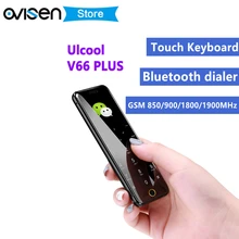 Роскошный мини bluetooth dialer мобильный телефон Ulcool V66 Plus 1,67 дюймов ультратонкий кольцевой MP3 Quad Band dual SIM детский мобильный телефон