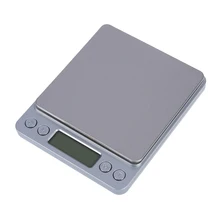 Высокая точность, мини электронная цифровая платформа, ювелирные весы, два лотка, портативные, 500 г/0,01 г, функция подсчета