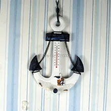 Средиземноморский деревянный термометр в виде якоря специальные Ленточные швейные принадлежности аксессуары