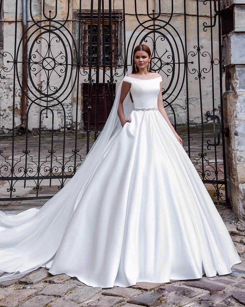 Country Western Brautkleider 2017 Perlen Gurtel Weiss Satin Gunstige Brautkleider Turkei Kapelle Zug Brautkleid Made In China Wedding Dresses Turkey Bridal Dresswestern Bridal Dresses Aliexpress