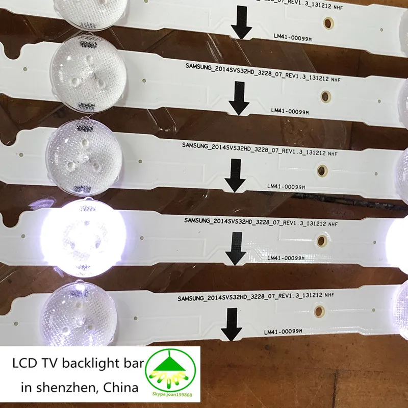 KIT 4 BARRE STRIP LED TV SAMSUNG D4GE-320DC1-R2 2014SVS32FHD UE32H5000 UE32H5500 - Foto 8