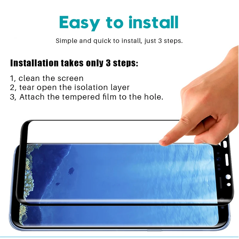 Premium 9D Full Curved Tempered Glass Screen Protector