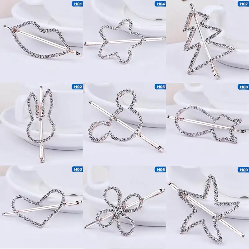 Модный с кристаллами, со стразами шпилька Звезда Круглый сердце Морская звезда цветок Форма для женщин зажимы для волос заколки для волос с...