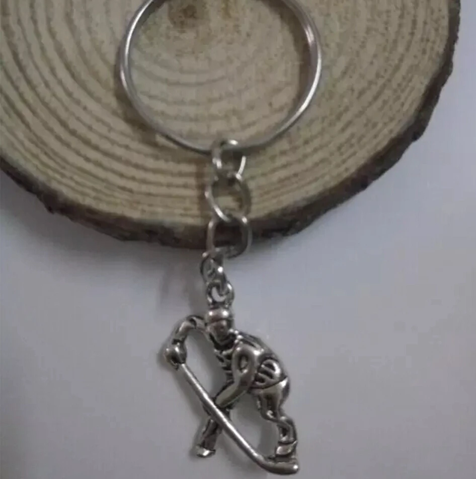 SportsSeries Hockey player Key chain 25mm Fashion Jewelry Key Chain