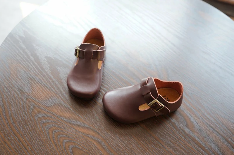 Кожа японские дети Baotou для мальчиков и девочек мягкие носки-тапочки Повседневная Небольшой матовый кожаные туфли#1