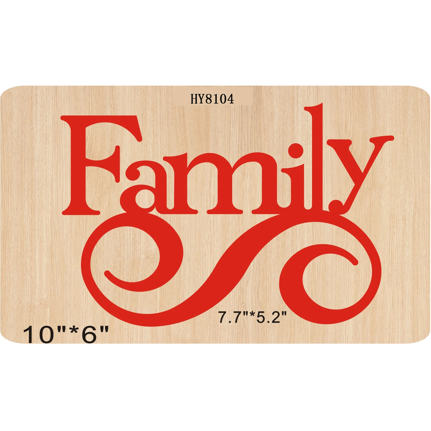 

Family letter cutting dies 2019 new die cut &wooden dies Suitable for common die cutting machines on the market