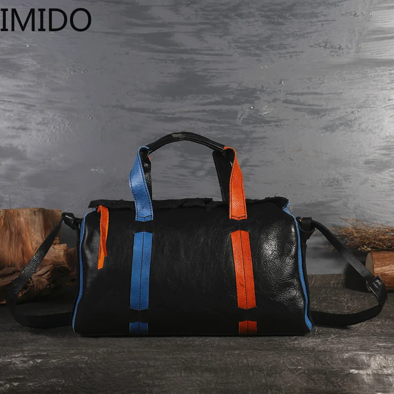 IMIDO Этнические женские сумки через плечо новинка 2019 дизайнерские из воловьей
