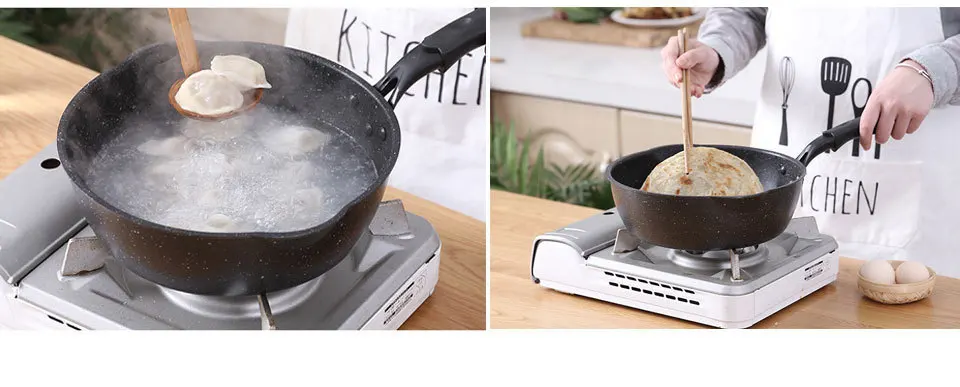 CAKEHOUD 20-26 см антипригарная сковорода многофункциональная Бытовая вок блины жареный стейк инструменты для приготовления пищи печь и посудомоечная машина