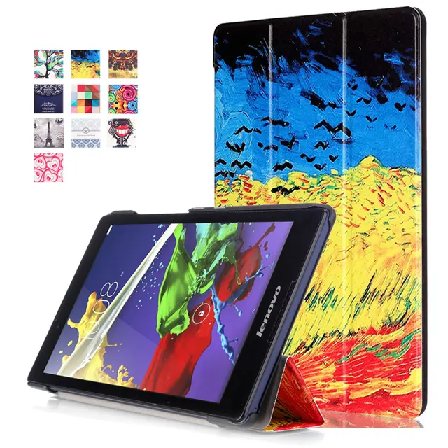 Best Offers Print PU Leather Shell Sleeve Case For Lenovo Tab 2 A8 A8-50 Tab2 A8-50F A8-50LC 8" Tablet For Lenovo Tab3 Tab 3 8(TB3-850M/F)