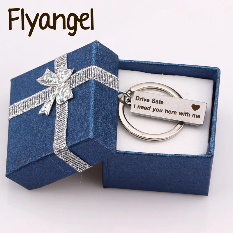 Happy Face I Did Well Today Round Keyring in gift box ENGRAVED FREE