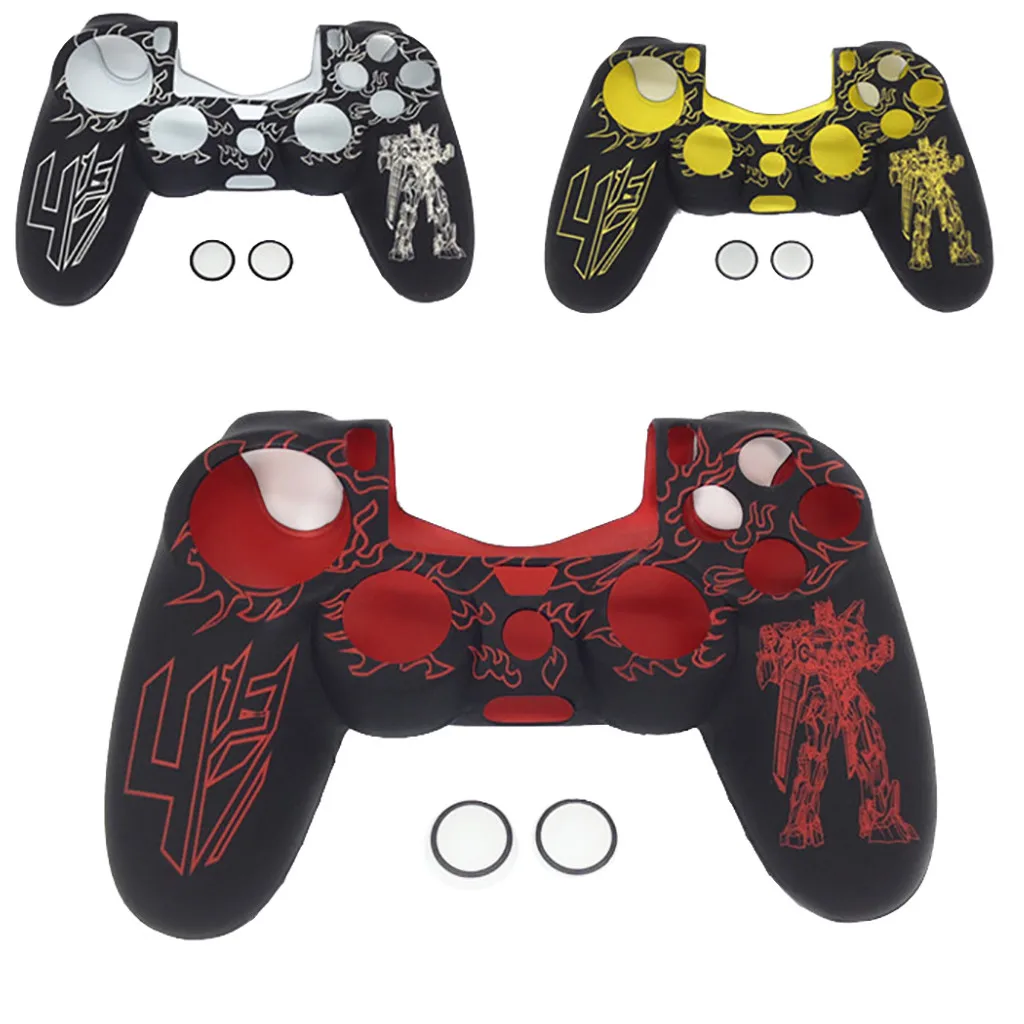 

Silicone Rubber Case Skin Grip Cover For PlayStation 4 PS4 Controller 2019 Newest Hot Sale New Fashion Drop Shipping#56