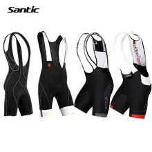 Santic велотрусы мужские для длинных путешествий мягкие дышащие быстросохнущие легкие короткие штаны MTB велосипедный летний нагрудник шорты