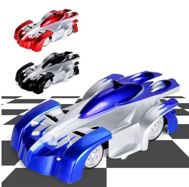 Cena Pilot ścienny zdalnie sterowany samochód wspinający się z diodami LED 360 stopni obracanie kaskaderów zabawki antygrawitacyjne maszyna ścienna Racer dla dzieci