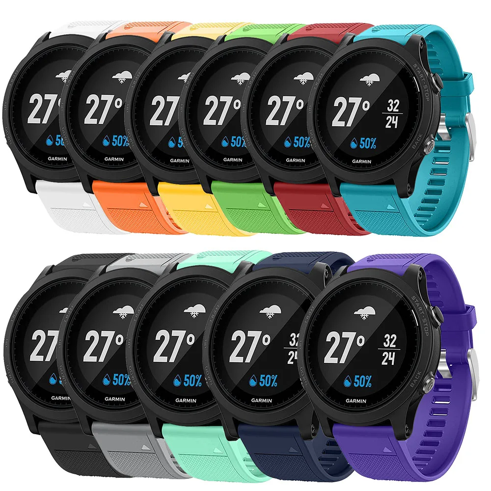 Ремешок для смарт часов Garmin Forerunner 945 силиконовый ремешок на запястье браслет 935 /