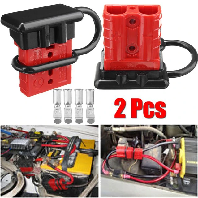 Connecteur d'alimentation de batterie avec couvercle anti-poussière, prise  de déconnexion allergique rapide, remorque à treuil, voiture électrique