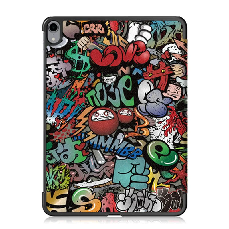 2018 Luxury Ultra Slim Cartoon Smart Flip Stand PU Leather Cover Case For IPad Pro 11 Inch Retina Intellectual Dormancy Case 2018 Luxury Ultra Slim Cartoon Smart Flip Stand PU Leather Cover Case For IPad Pro 11 Inch Retina Intellectual Dormancy Case