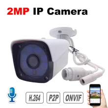 

2MP IP Camera Audio 1080P Security Camera Built-in Microphone Onvif P2P Cloud Video Surveillance Sound Record Waterproof Outdoor