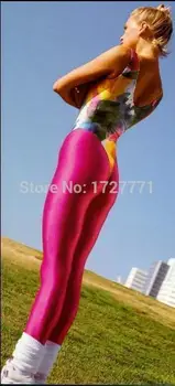 

(LS42)Shiny Lycra Spandex Opaque Tights Unisex original Fetish Zentai Leggings Pants