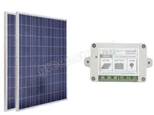 200W 2x100W 12V SOLAR PANEL WITH 15A 15AMP SOLAR CONTROLLER REGULATOR CHARGE