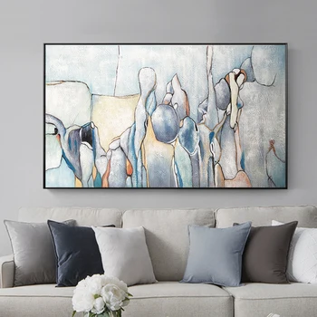 

Abstract painting acrylic gold art on canvas wall art pictures for living room home wall decor texture quadros caudro decoration