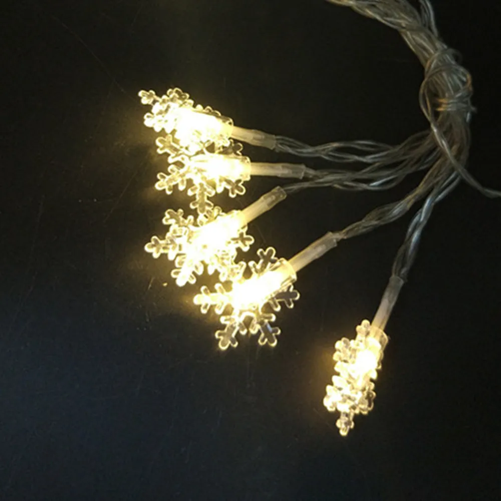 warm white snow flakes