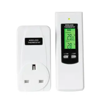 

Wireless Thermostat RF EU US UK Plug Remote Control Temperature Controller Socket LCD Display Thermoregulator