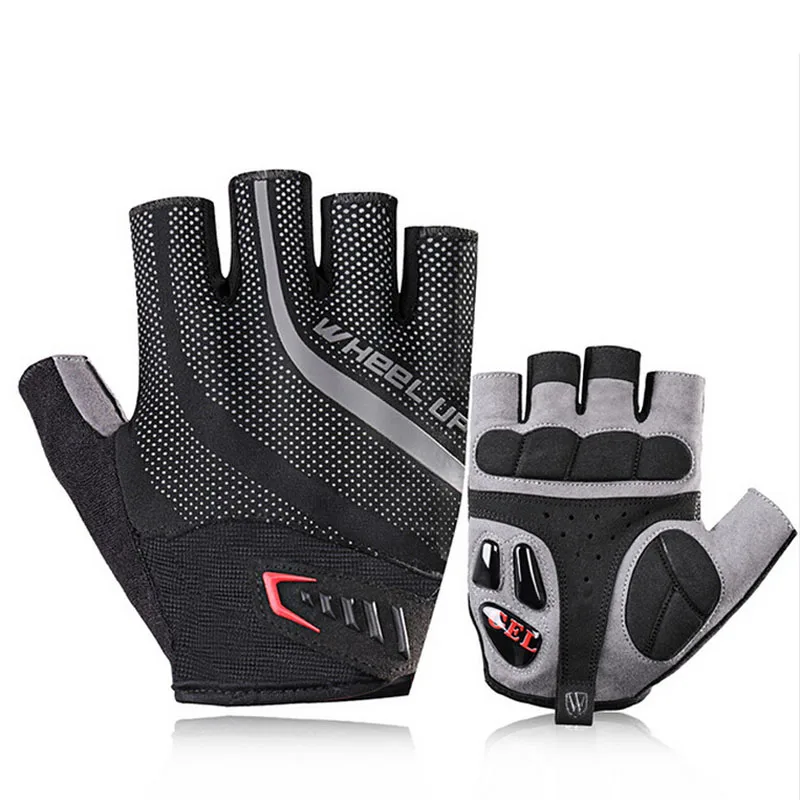 

WHEEL UP Half Finger Cycling Gloves Gel Bicycle Bike Racing Sport Mountain Cycling Glove Breathable MTB Road Bike Cycling Gloves