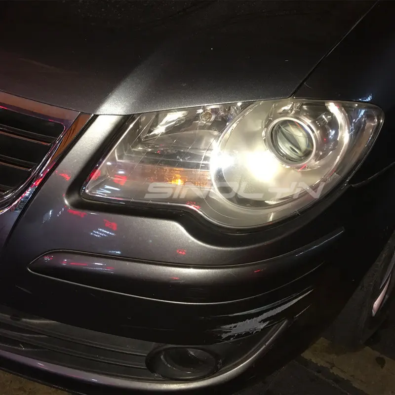 Sinolyn Projector Lenses 3.0 Headlight Metal Lens Bi Xenon Lights Use H1 HID LED Bulbs Lamps For H4/H7 Car Headlight Retrofit