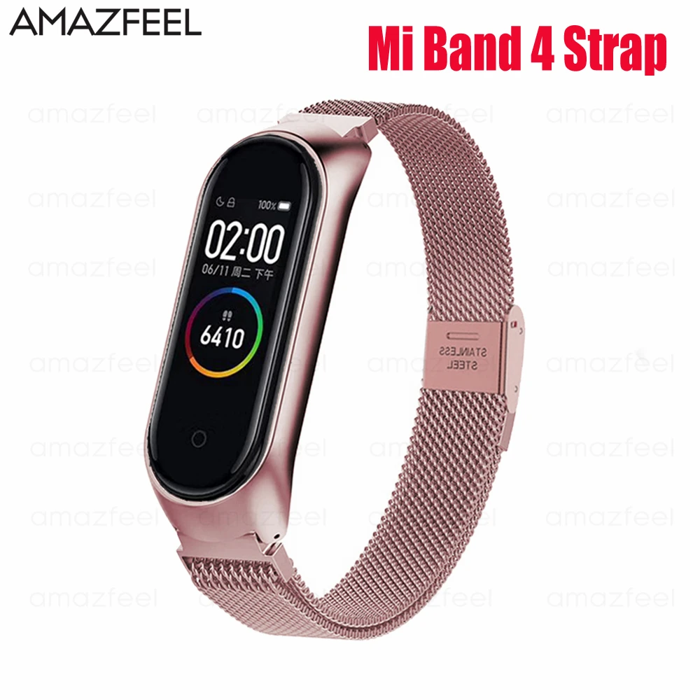 Браслет для Mi Band 4 ремешок MiBand металлический браслет из нержавеющей стали Miband