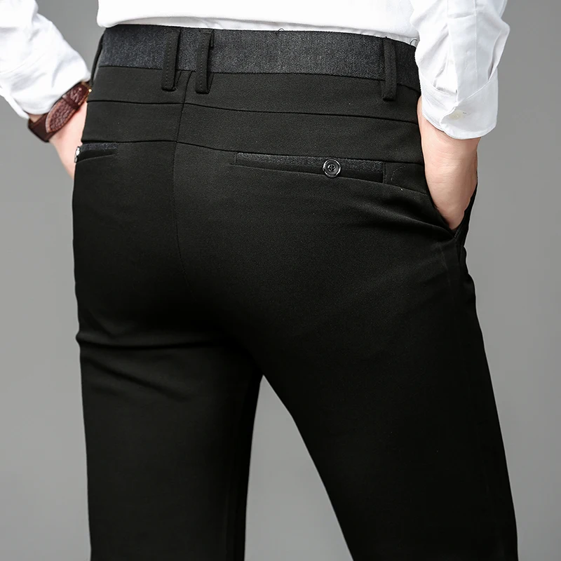 2017 New Spring Autumn Fashion Slim Fit Men's Casual Pants Straight