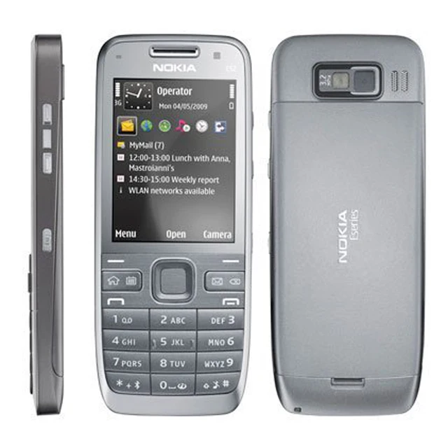 100 Original Nokia E52 Mobile Phone 3G Wifi Unlocked