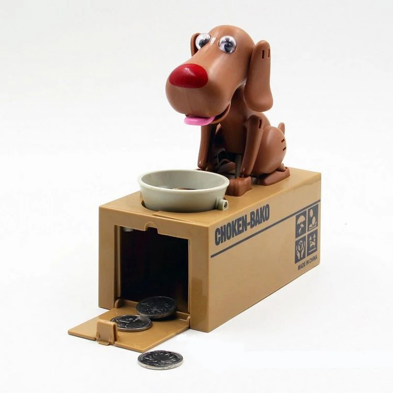 

Cartoon Robot Dog Banco Money Box Wedding Money Bank Automatic Stole Coin Piggy Bank Saving Banks For Children Kid Gift Moneybox