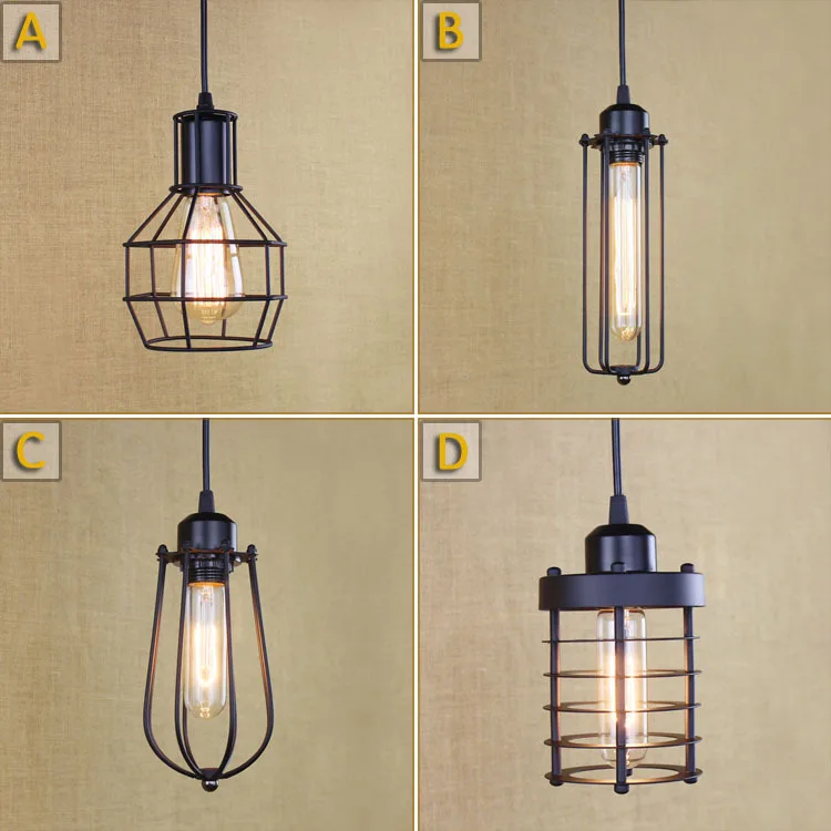 

American Country Loft Style Industrial Vintage Pendant Light Retro Coffee Shop Balcony Decoration LED Pendant Lamp Free Shipping