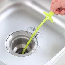 TCHY 1 шт. для очистки раковины Крюк Ванная комната сток в полу, канализация очистительное устройство бытовые маленькие инструменты Зеленый A2-38