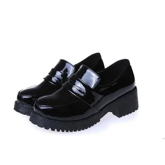 Чёрная кожаная обувь в японском стиле для косплея|joker products|joker shoesjoker cosplay |