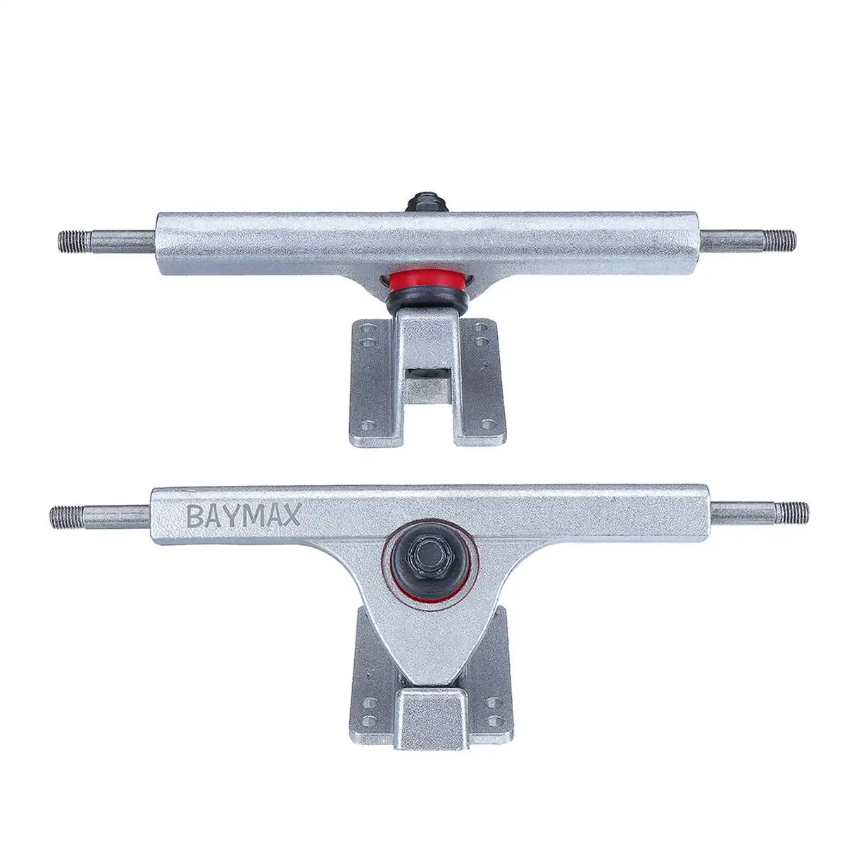 

10'' 44 Silver Double Rocker Profession Longboard Trucks Aluminium Electric Skateb 1 Pair 250mmoard Hanger Parts Skate Board