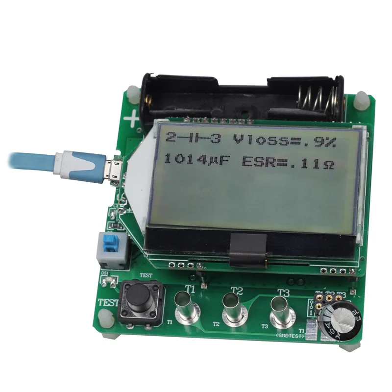 ESR02 Transistor Tester Resistance Capacitance ESR Meter NPN PNP MOSFET