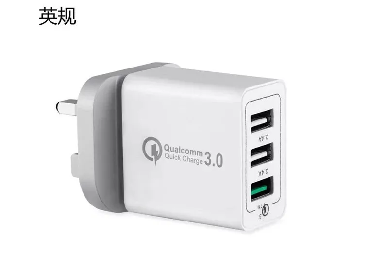 Универсальный 18 Вт 3 USB quick charge 5V3A для Iphone UK EU US Plug мобильный телефон QC3.0 Быстрая зарядка для Samsug huawei Xiaomi