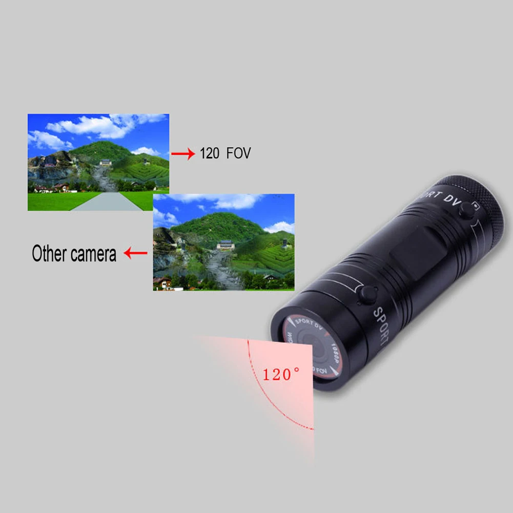 Top Mini Waterproof Sports Action Camera Bike Helmet Bracket DVR Digital Video 120 Degree Wide F9 Full HD 1080P DV Camera 6