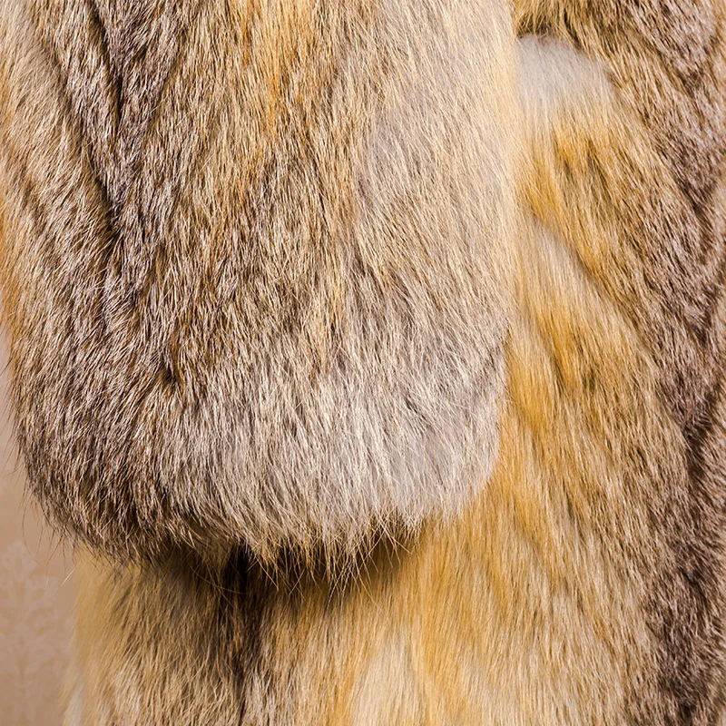 New Design Real Fox Fur Coat for Women Fashion Fur Coats