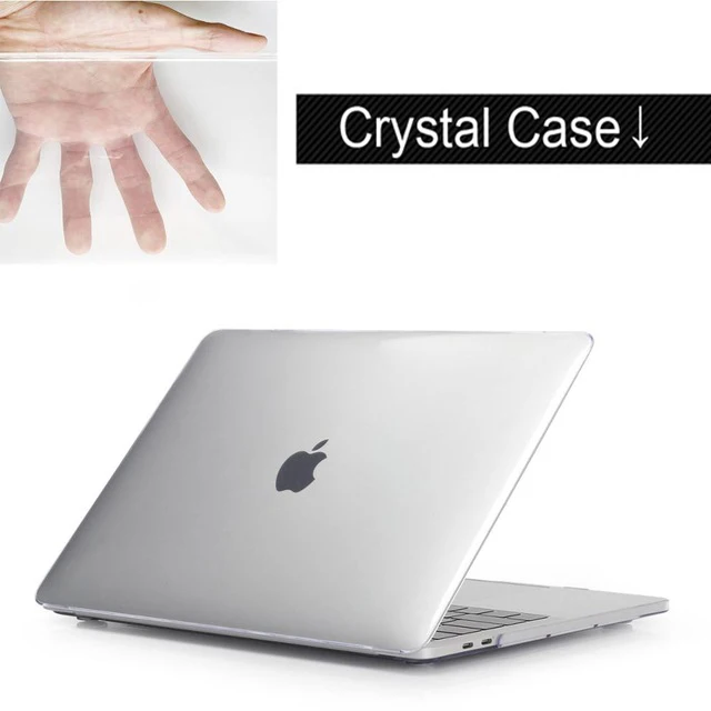 Прозрачный матовый жесткий чехол-накладка для MacBook Air 11 A1465/air 13 дюймов A1466 pro 13,3 15 A1278 retina 13 A1502 - Цвет: crystal Transparent