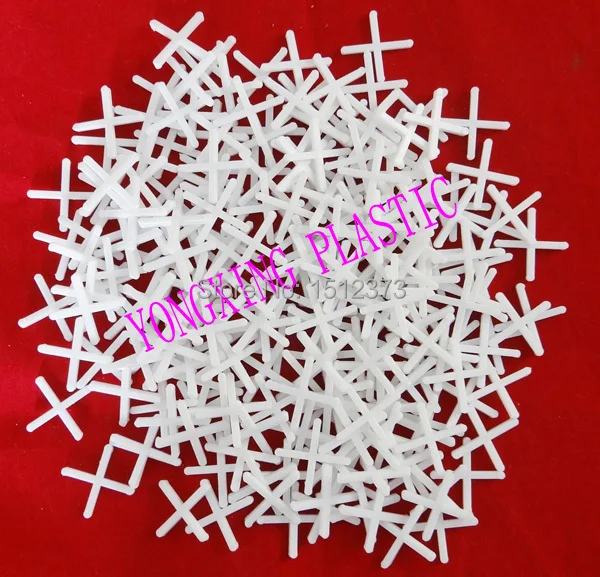 

100pcs/bag 2.5mm plastic cross/ tice spacer/tracker/locating/ceramic cross with handle white color locate the ceramic tile
