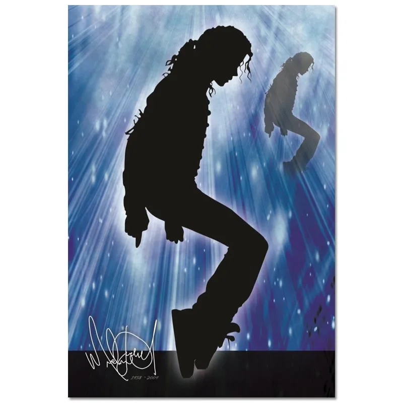 На заказ Майкл Джексон плакат Холст плакат 30X45 см, 40X60 см художественная отделочная ткань для дома ткань настенный плакат печать шелковая ткань