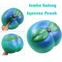 Jumbo супер Galaxy гигантский персик замедлить рост Squeeze Игрушка Большой звезда персик медленный отскок squishy украшения vent игрушки